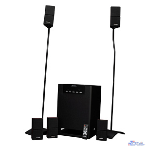 Microlab X15BT {5.0, Вых. мощ: 90 Вт + 16 Вт * 5 (RMS), Гарм искаж: < 0,3% (1 Вт на 1 кГц), Част хар-ка: 20 Гц - 20 кГц, Отношение сигнал/шум: > 80 дБ}