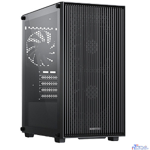 XASTRA Корпус A307M 3BK Black mATX/Mesh/ tempered glass / 3x120mm PWM FC black fans/ A307M-3FC12BK