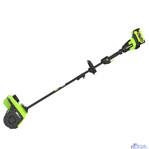 Greenworks Снегоуборщик аккумуляторный GD40SS2, (40V, 30 см, с регулируемым направлением выброса, бесщеточный, с 1хАКБ 5 Ач и ЗУ) [2603107UG]