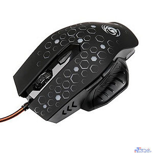 Мышь MGK-11U Dialog Gan-Kata - игровая, 6 кнопок + ролик , 7-ми цветная подсветка, USB, черная