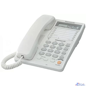 Panasonic KX-TS2365RUW (белый) {16-зн ЖКД, однокноп.набор 20 ном., автодозвон, спикерфон }