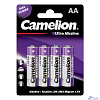 Camelion Ultra BL-4 LR6 (LR6-BP4UT, батарейка 1.5В)(4 шт. в уп-ке)