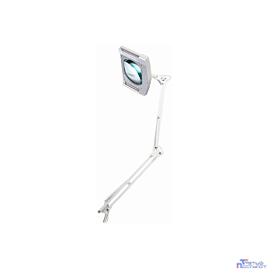Rexant 31-0111 Лупа на струбцине  , квадратная, 5D, с подсветкой, белая