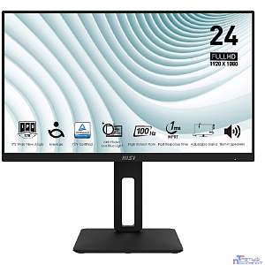 MSI PRO 23.8" MP242AP {IPS flat 1920x1080 100Hz 1ms 300cd D-Sub HDMI DisplayPort 2x2W HAS Pivot} [9S6-3PA19T-204]