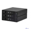 Procase L3-203-SATA3-BK {Hot-swap корзина 3 SATA3/SAS 6Gb, черный, с замком, hotswap aluminium mobie rack module (2x5,25) 1xFAN 80x15mm}