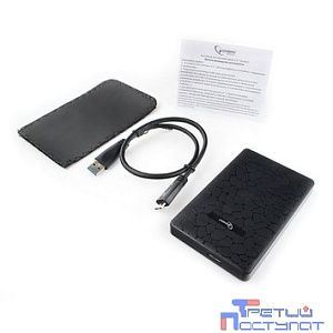 Gembird EE2-U3S-30P Внешний корпус 2.5" черный, USB 3.0, SATA, до 2 Тб, пластик