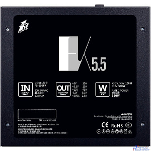 1STPLAYER Блок питания FK 550W / ATX 2.4, APFC, 120mm fan / PS-550FK