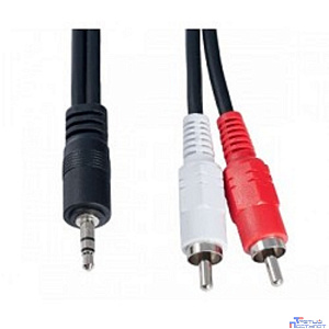 PERFEO Кабель Jack 3.5 мм вилка - 2xRCA вилка, длина 3 м. (J2004)