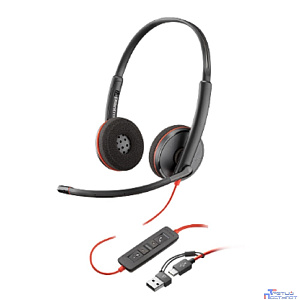 Poly Blackwire 8X229A6 3225 Stereo USB-C Headset +3.5mm Plug +USB-C/A Adapter (Bulk) Гарнитура проводная