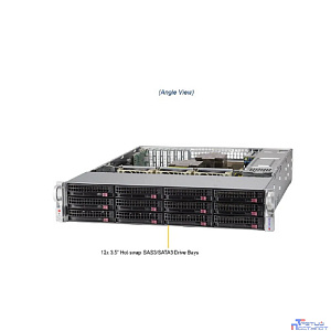 Supermicro SSG-620P-ACR12H 2U, 2xLGA-4189, TDP 270W, Intel C621A, 16xDDR4, 12x 3.5" hot-swap NVMe/SATA/SAS (4x 3.5" NVMe hybrid), Broadcom 3916, 4xPCI-E 4.0 x16 LP, 2xPCI-E 4.0 x8 LP 2xRJ45 10GBase-T,