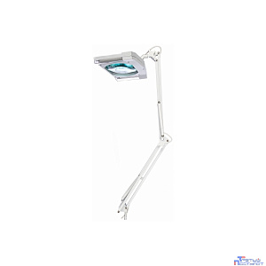 Rexant 31-0111 Лупа на струбцине  , квадратная, 5D, с подсветкой, белая