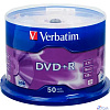 Verbatim Диски DVD+R 4.7Gb 16-х , 50 шт, Cake Box (43550)