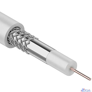 Rexant (01-2611) Кабель коаксиальный 3С-2V, 75Ом, CCS/Al/Al, 48%, 100м, INDOOR, белый