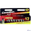 Camelion..LR 6 Plus Alkaline BLOCK-12 (LR6-HP12, батарейка,1.5В) (12 шт. в уп-ке)