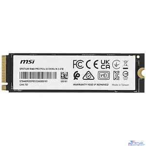 SSD MSI Spatium M480 Pro 4ТБ, M.2 2280, PCIe 4.0 x4,  NVMe,  M.2 [s78-440r050-p83]