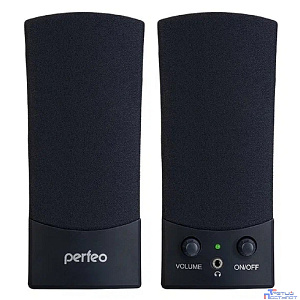 Perfeo колонки "UNO" 2.0, мощность 2х0,5 Вт (RMS), чёрн, USB
