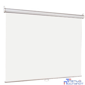 Lumien Eco Picture [LEP-100106] Настенный экран  127х127см (рабочая область 121х121 см) Matte White восьмигранный корпус, возможность потолочн./настенного крепления, уровень в комплекте, 1:1 (треуголь