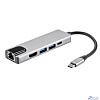 AOpen ACU435M Адаптер USB 3.1 Type-Cm ->HDMI A(m) 4K@30Hz, RJ45, 2XUSB3.0, PD, iOpen <ACU435M>
