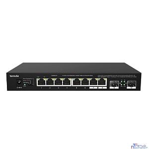 TENDA TEM2010F Коммутатор настольный 8-Ports 100/1000/2500 Mbps Base-TX + 2-Ports 100/1000/2500 Mbps Base-X SFP