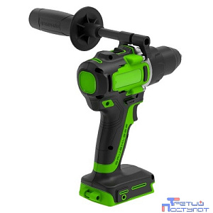 Greenworks GD24DD90 Дрель-шуруповерт аккумуляторная,  24V, 90 Нм, бесщеточная, без АКБ и ЗУ [3707507]