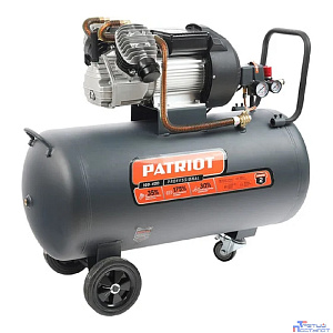 PATRIOT Компрессор поршневой масляный Professional 100-400 [525301955] { 400 л/мин, 8 бар, 2200 Вт, 100 л, быстросъемный 1/4" + "елочка" }