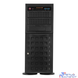 Supermicro SYS-740P-TRT Tower/4U, X12DPi-NT6, CSE-745BTS-R1K23BP, 2xLGA 4189, 8x3.5", 2x10GbE, 18х DIMM DDR4, 4xPCIe-X16, 2x1200W, black,  (438952)