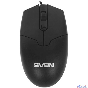 Мышь Sven RX-30 USB чёрная (2+1кл. 1000DPI,  каб. 2м., кор)