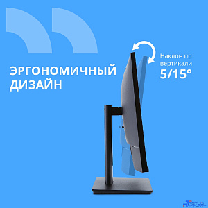 CBR LCD Монитор 27" MF-2706, IPS, FHD 1920x1080, 100Гц, 1*HDMI/1*VGA, внутренний БП, FreeSync, черный, кабель HDMI 1.5м [LCD-MF2706-OPC]