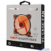 CROWN Вентилятор для компьютерного корпуса CMCF-12025S-1223 CMCF-12025S-1223 (120*120*25мм;Оранжевый 16LED;1500 об/мин;35CFM;20Дб;Подшипник скольжения;3pin+MOLEX(папа-мама) 40+10см)