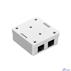 Exegate EX292843RUS Розетка внешняя двойная ExeGate SM2-RJ45-C5 RJ-45 кат.5/5E UTP Krone/110