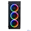 XASTRA Корпус A300 4FRGB Black ATX/Mesh/ full-size TG / 4x120mm FR120-FRGB fans/ A300-4FR12F