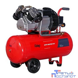 FUBAG AUTO MASTER KIT Компрессор + набор из 10 предметов [45681953/641270] {Реси- вер, л 50 Произ- водит., л/мин 360 Давле- ние, бар 8 Мощность, кВт 2.2  Напря- жение, В 220 Вес, кг 60}