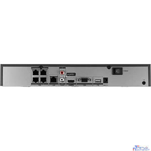 HIKVISION DS-7604NXI-K1/4P(B) 4-х канальный IP-видеорегистратор c PoE Видеовход: 4 канала; Декодирующая способность до 1 канала @ 12 Мп, 2 каналов @ 8 Мп, 4 каналов @ 4 Мп или 8 каналов @ 10