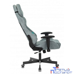 Кресло игровое Бюрократ VIKING KNIGHT LT28 FABRIC серо-голубой крестовина металл [1372998]