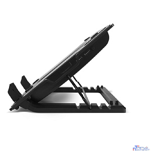 CBR CLP 15202, Подставка для ноутбука до 15,6", 370x265x33 мм, с охлаждением, 2xUSB, вентилятор 125 мм, 20 CFM, LED-подсветка, материал металл/пластик