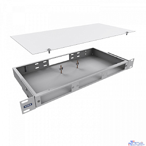 NTSS Кросс NTSS оптический 19'' укомплектованный 1U, 8 портов SC/UPC, 9/125 мкм (планки, сплайс-кассета, пигтейлы, КДЗС, адаптеры) серый RAL 7035 NTSS-RFOB-1U-8-SC/U-9-SP1.5G1AY