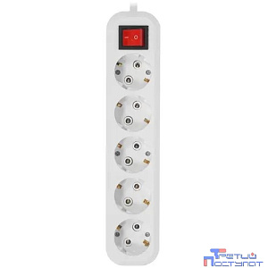 5bites SP5W-350 Сетевой фильтр 5S / 3*1.5MM2 / 16A / ABS / 5M / WHITE