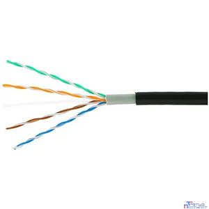 Cablexpert [UPC-5051E-4-CU-OUT] Кабель Cablexpert (RU) UTP outdoor 4x2x0.51, медный, кат.5e, однож., 305м, box, черный