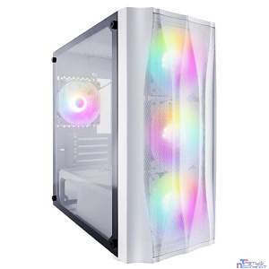 1STPLAYER Корпус FIREBASE X3-M White / mATX, TG / 4x120mm LED fans inc. / X3-M-WH-4F1-W