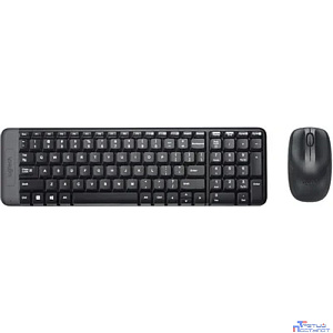 920-003169 Logitech Клавиатура + мышь Wireless Combo MK220 Black USB оригинальная заводская гравировка RU/LAT