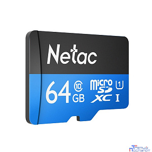 Micro SecureDigital 64GB Netac microSDXC Class10 Netac NT02P500STN-064G-S P500 w/o adapter