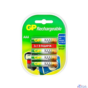 GP ReEnergy 100AAAHC AAA, емкость 1000 мАч(100AAAHC3/1RGY-2CRCB4)(4891199201479)