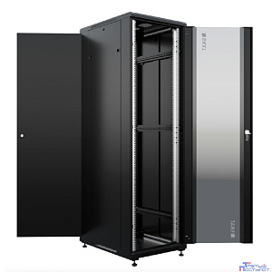 БАСТИОН SKAT TB-42R680GF-B Шкаф напольный универсальный серверный 42U 600х800мм, дверь стеклянная (4409) {1.5 года гарантия}