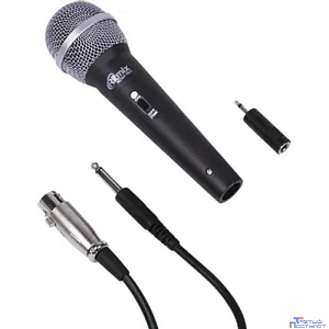 RITMIX RDM-150 (Black) {50 Гц - 10 кГц, 600 Ом, чувств. микр. -50 дБ, выход Jack 6.3 мм, 50 x 50 x 180 мм, длина кабеля 4 м, пластик}
