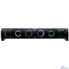 CBR CMS 514L Black, Акустическая система 2.0, питание USB, 2х3 Вт (6 Вт RMS), пластик, RGB-подсветка, конструкция-транформер, 3.5 мм лин. стереовход, регул. громк., длина кабеля 1,3 м, цвет чёрный