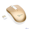 Gembird MUSW-400-G Gold USB { Мышь беспров., 3кн.+колесо-кнопка, 2.4ГГц, 1600 dpi, бесшумный клик}