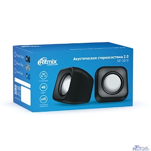 RITMIX SP-3010 black {RMS: 5 Вт (2 х 2,5 Вт), Диаметр динамиков: 2’’, Частотный диапазон: 100 -20 кГЦ, Отношение сигнал/шум: ?80 дБ}