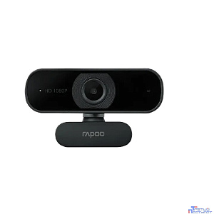 Веб-Камера, Rapoo, C260, USB2.0, 1080x720, 2.0Mpx,Микрофон, Длинакабеля150см, Крепление: зажим, Чёр