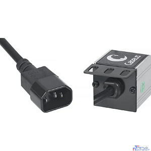 Cabeus PDU-6P-2IEC Блок евророзеток для 19" шкафов, горизонтальный, 6 розеток, 10 A, без выключателя, алюминиевый корпус, шнур 2 м, вилка IEC 320 C14