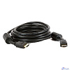 5bites APC-014-100 Кабель HDMI M / HDMI M V1.4b, высокоскоростной, ethernet+3D, зол.разъемы, ферр.кольца, 10м.
